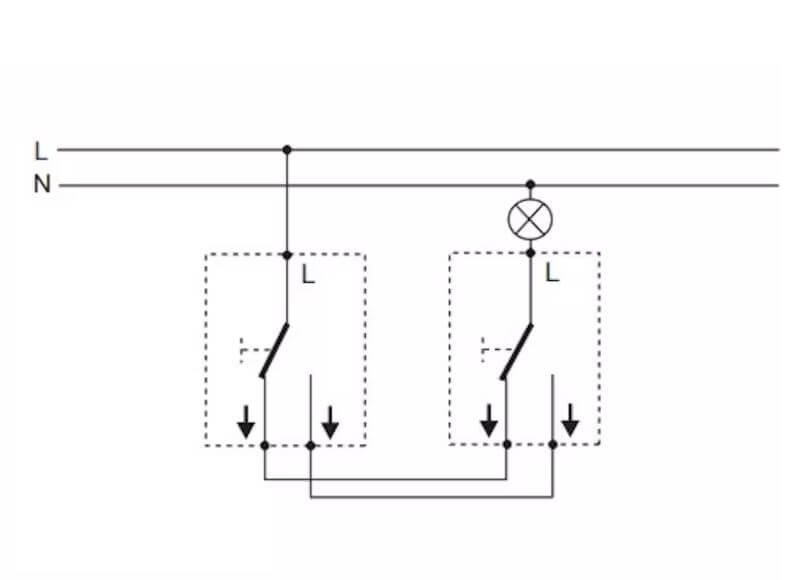 6-kytkin ABB Impressivo, uppo, valkoinen