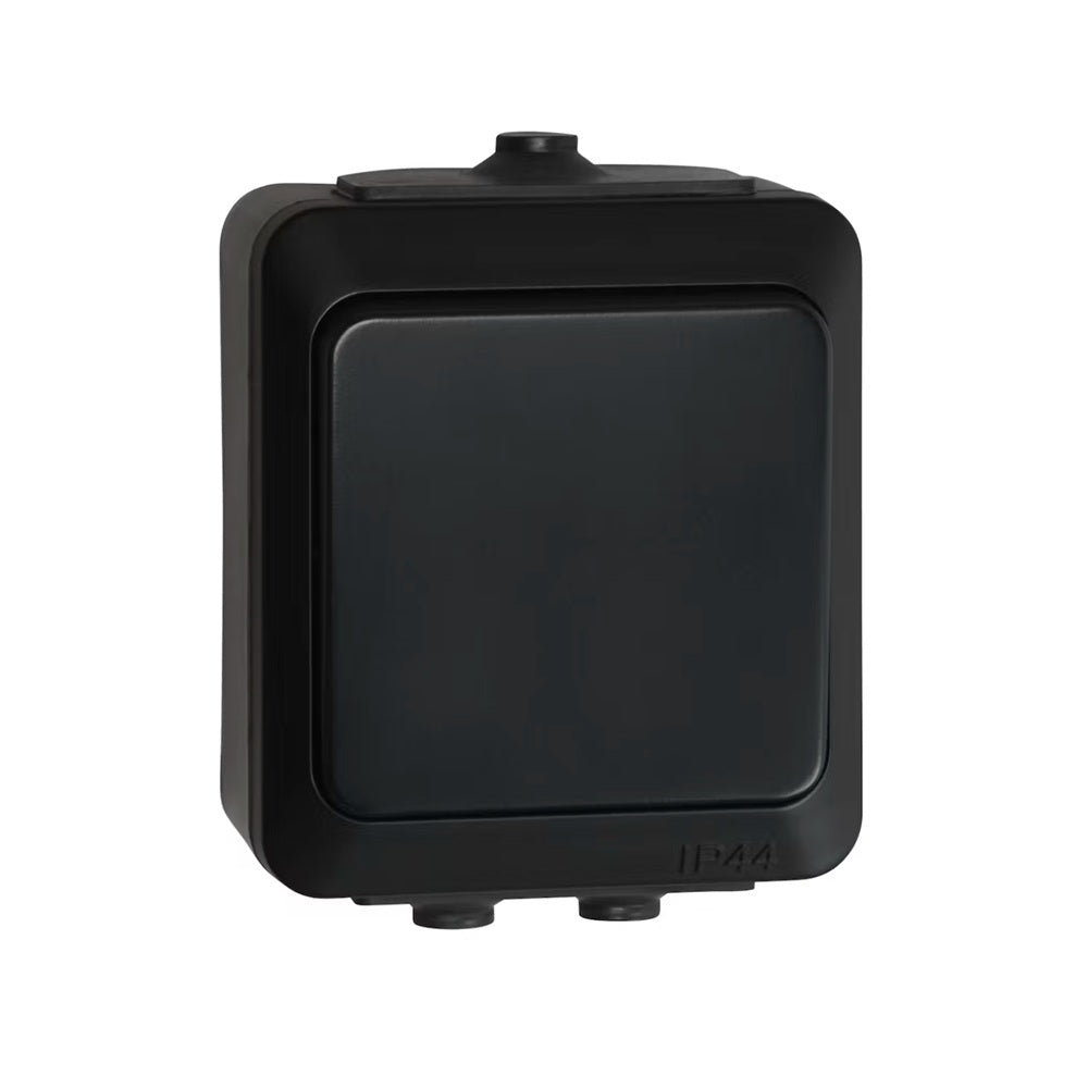 1/6-kytkin Opal Pinta 16A 250V IP44 musta