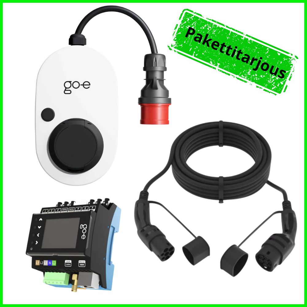 Go-e Charger Gemini Flex 11kW latausasemapaketti