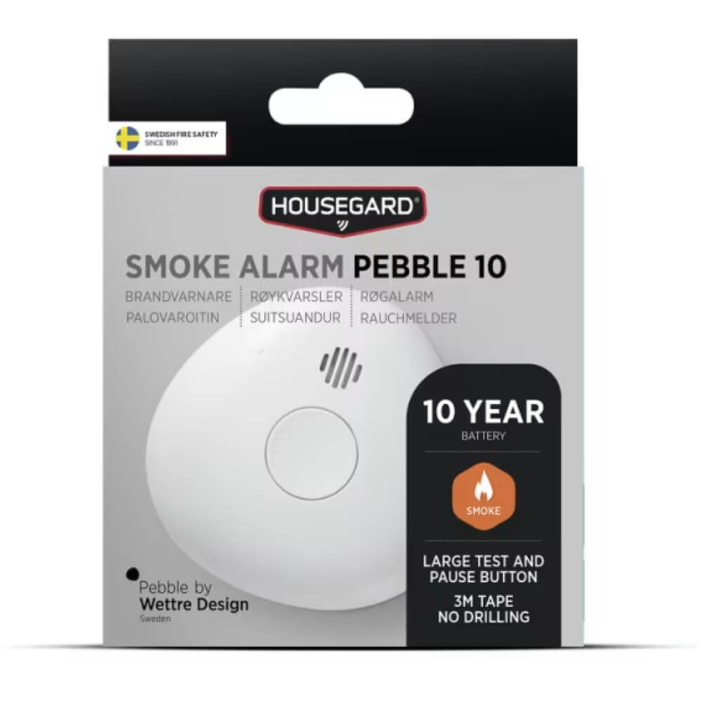 Optinen palovaroitin Housegard 10Y SA701 Pebble, 10 vuoden paristolla, 20kpl pakkaus
