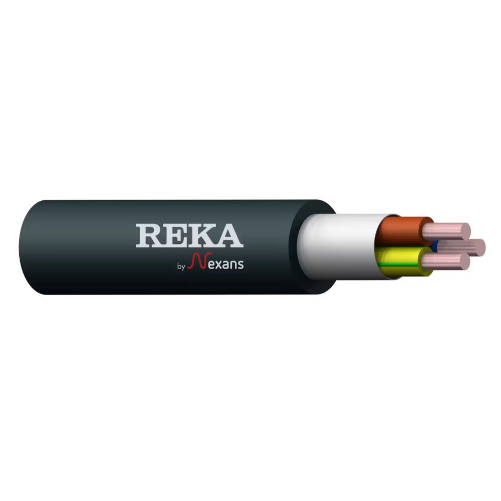 MMJ 3x1,5S Reka EQQ LiteRex, musta, 50m