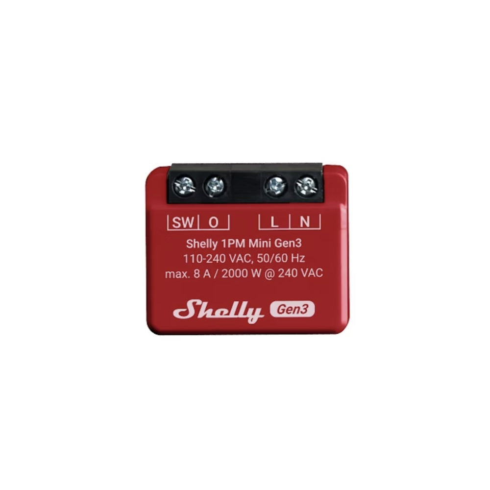 Shelly plus 1PM Mini Gen3 ohjelmoitava rele