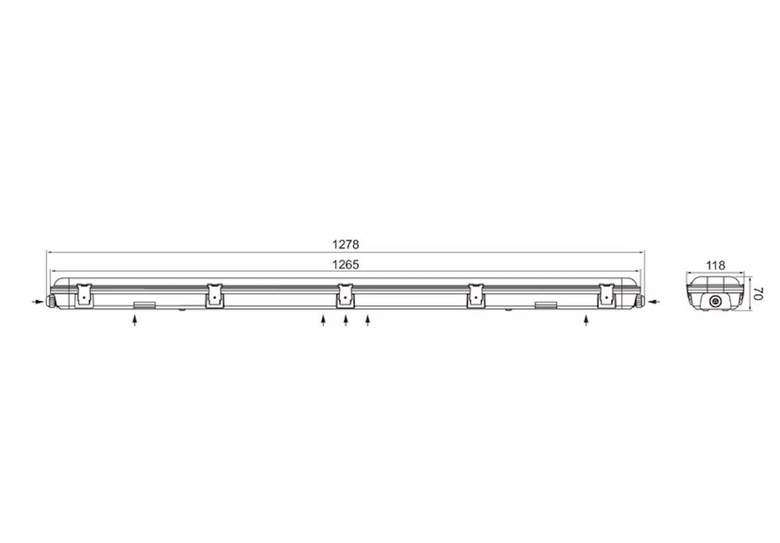 Teollisuusvalaisin Airam Fresa Pro 1200, 22-40W, 4000K, 6000lm, IP65