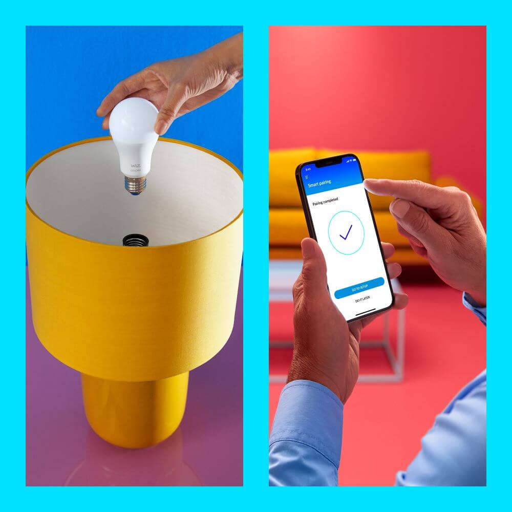 WiZ LED-älylamppu, E27, 806lm, RGBW, WiFi, 2-pack