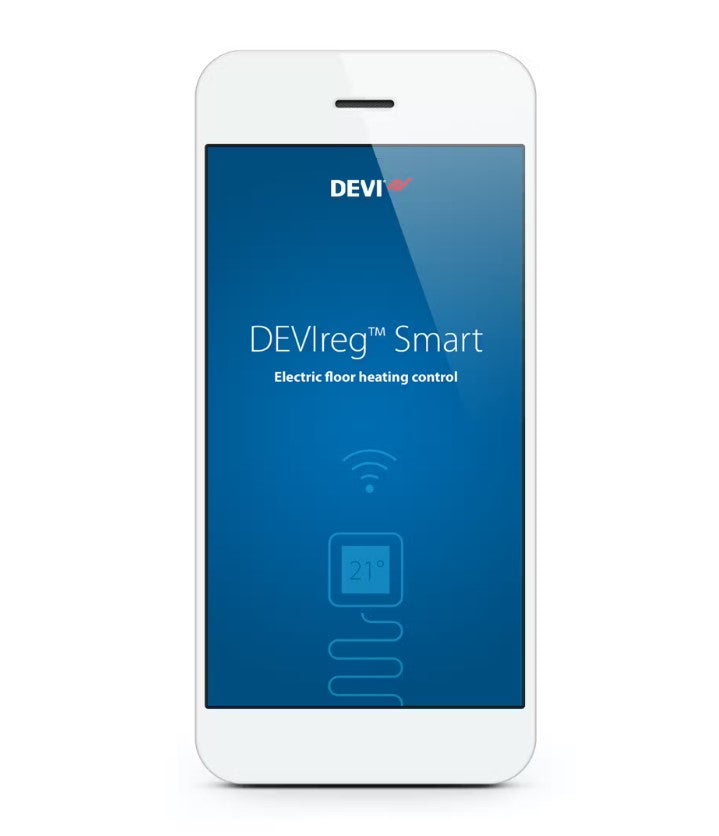 Yhdistelmätermostaatti DEVIreg Smart Polar White