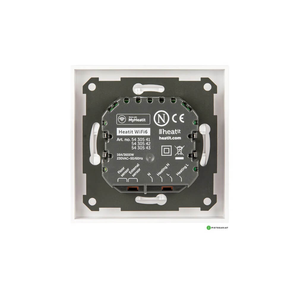 Älytermostaatti Heatit WiFi6 BLE 16A valkoinen