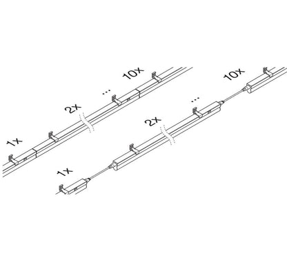 Jonovalaisin Ledvance Linear Compact, 900mm, 12W, 4000K, pistotulpallinen liitosjohto