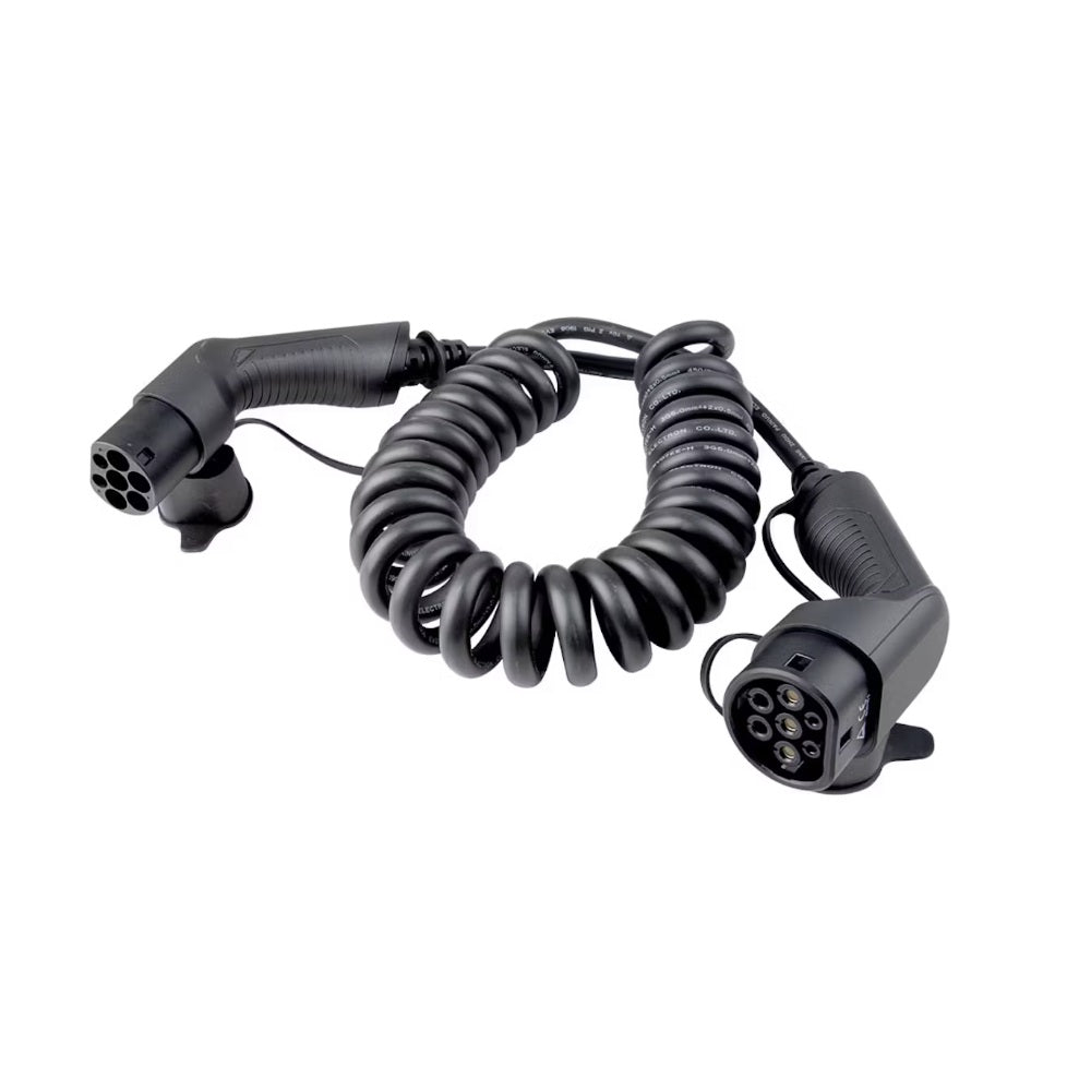 Sähköauton latauskaapeli Onnline Spiraali 11kW, Type 2, 16A, 8m