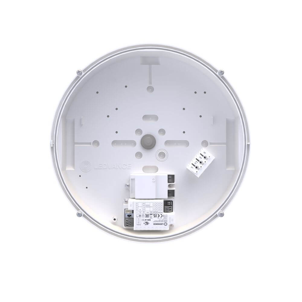 Pinta-asennusvalaisin Ledvance Bulkhead Round 300, 10-17W, IP65, valkoinen