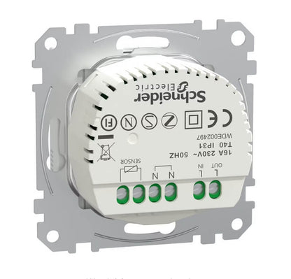 Yhdistelmätermostaatti Schneider Electric Exxact Wiser, musta