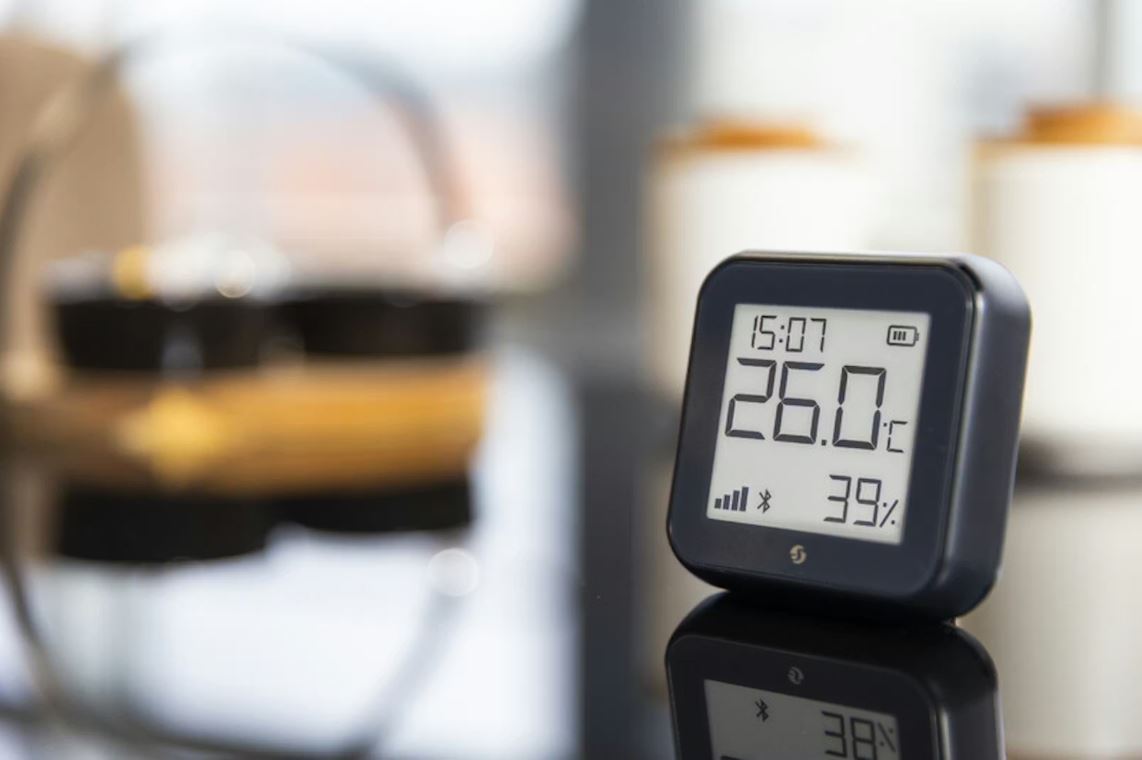 Shelly H&T Gen3 kosteus- ja lämpötila-anturi, musta