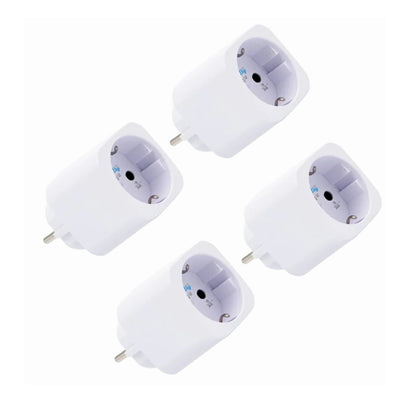 Älypistorasia Shelly Plug M Gen3, 13A, WiFi, valkoinen, 4-pack