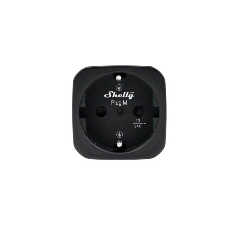 Älypistorasia Shelly Plug M Gen3, 13A, WiFi, musta