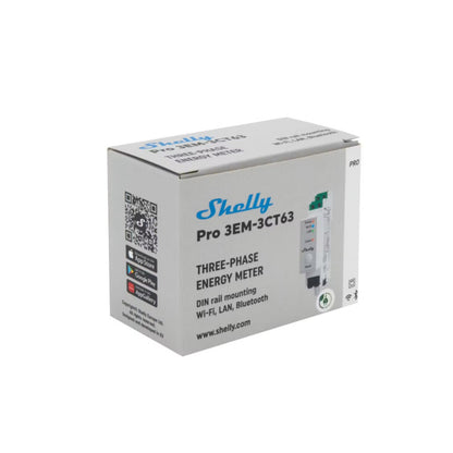 Shelly Pro 3EM CT63, 3-vaiheinen energiamittari