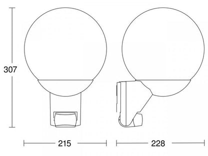 Tunnistinvalaisin Steinel L585S, E27, IP44, valkoinen