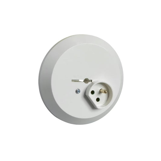 Valaisinpistorasia Schneider Electric Artic, 2-nap + maad, koukku