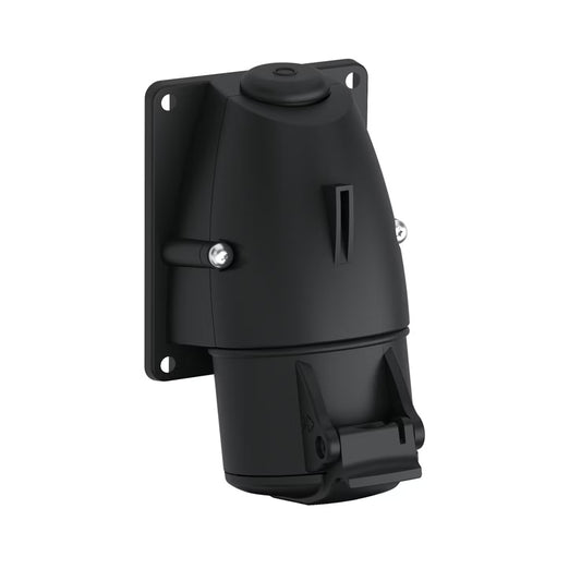 Voimapistorasia Amphenol 16A, 3P+N+E, IP44, musta