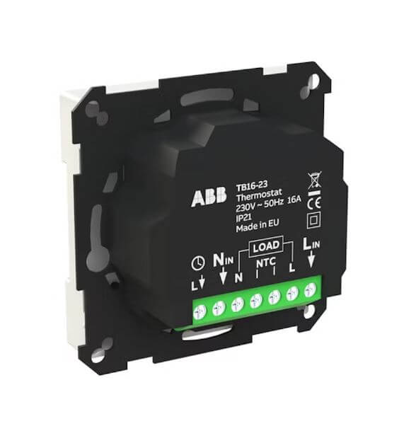 Yhdistelmätermostaatti ABB Impressivo, BT, valkoinen