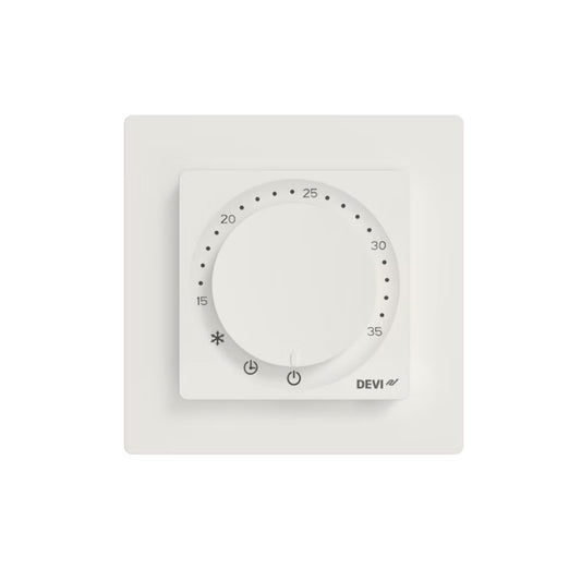 Yhdistelmätermostaatti DEVIreg Room, valkoinen