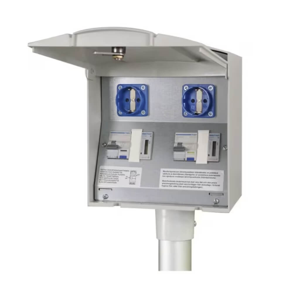 EVPIKE PRO 2A2V 2kWh hidaslatausasema kahdella pistorasialla – kestävä ratkaisu ajoneuvojen lataukseen