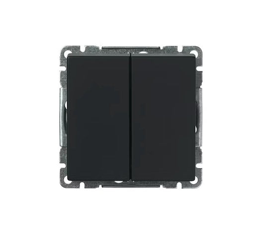 Kytkin ABB Impressivo 5 16AX 250V IP21 UKJ 2x Musta
