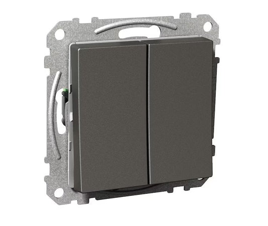 6+6 kytkin Schneider Electric Exxact 16A IP21 0x UKJ Antrasiitti