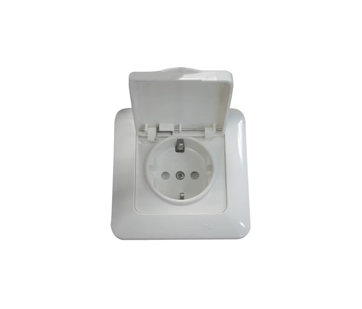 Pistorasia Opal Uppo 1-osainen 16A 250V IP44 Valkoinen