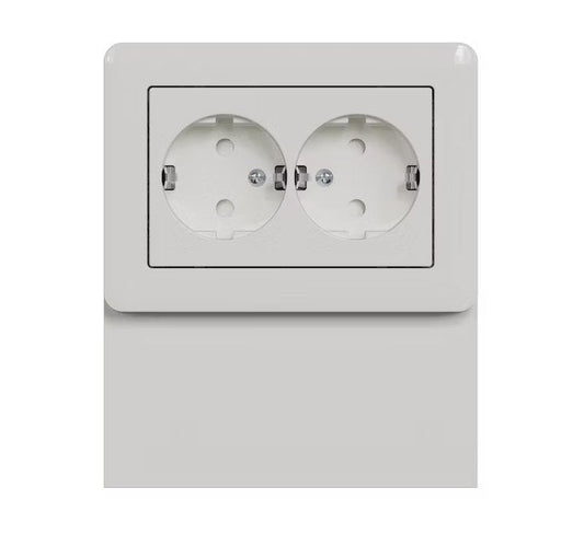 Pistorasia Schneider Electric 2-osainen 16A IP21 PPJ Lista Valkoinen