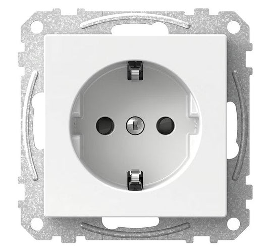 Pistorasia Schneider Electric Exxact 1-osainen 16A IP21 0x UKJ Valkoinen