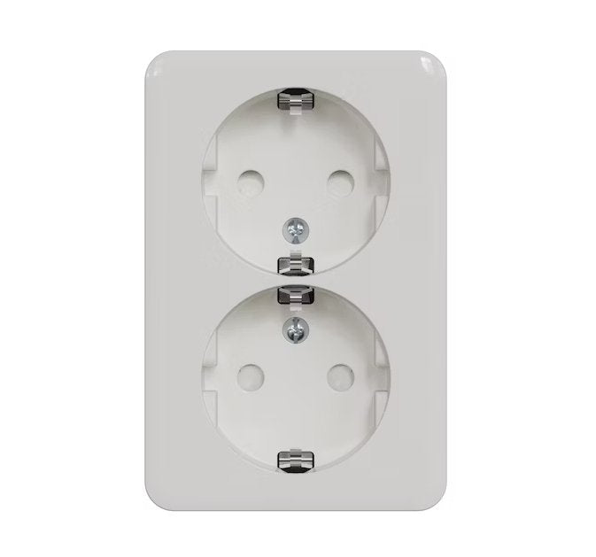 Pistorasia Schneider Electric Exxact 2-osainen 16A IP21 PPJ 2x Valkoinen
