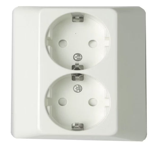 Pistorasia Schneider Electric Exxact 2-osainen IP21 UPJ 1x Valkoinen