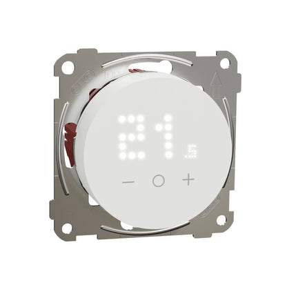 Elko One yhdistelmätermostaatti valkoinen seinään asennettuna