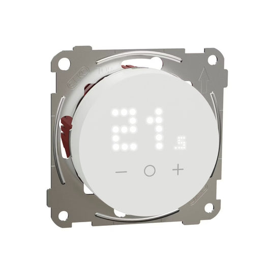 Elko One yhdistelmätermostaatti valkoinen seinään asennettuna